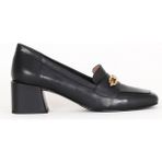 Bueno Shoes 33WA7656 Siyah Deri Kadın Topuklu Ayakkabı