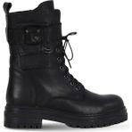 Bueno Shoes 39WB4692 Siyah Deri Kadın Düz Bot