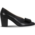 Bueno Shoes 42WA6326 Siyah Deri Kadın Topuklu Ayakkabı