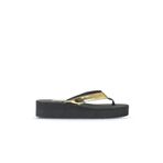 Bueno Shoes Altın Parlak Ayna Kadın Parmak Arası Terlik 26wt202644