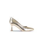 Bueno Shoes Altın Parlak Deri Kadın Topuklu Ayakkabı 01wa1401