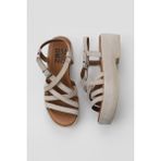Bueno Shoes Bej Süet Kadın Düz Sandalet 01WU6006 01WU6006