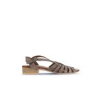 Bueno Shoes Gri Deri Kadın Az Topuklu Sandalet 01wa7307