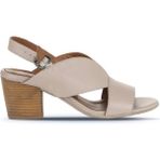 Bueno Shoes Gri Deri Kadın Topuklu Sandalet 01WN2603 01WN2603
