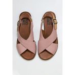 Bueno Shoes Gül Kurusu Bej Deri Kadın Düz Sandalet - Gül Kurusu - Bej
