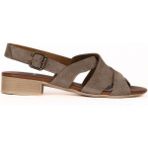 Bueno Shoes Kum Alf Süet Kadın Az Topuklu Sandalet 01WE2702 01WE2702