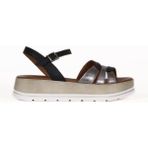 Bueno Shoes Kurşun Parlak Deri Kadın Düz Sandalet 01WE3400 01WE3400