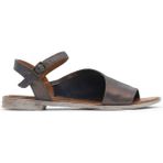 Bueno Shoes Lacivert Deri Kadın Düz Sandalet 01WN5001 01WN5001