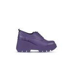 Bueno Shoes Lila Deri Kadın Dolgu Topuklu Ayakkabı 01WZ8400
