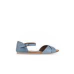 Bueno Shoes Mavi Açık Deri Kadın Sandalet 01wl1217