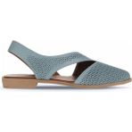 Bueno Shoes Mavi Deri Kadın Düz Sandalet 01WA9202 01WA9202