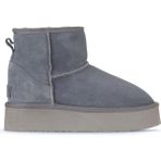Bueno Shoes Mavi Süet Kadın Dolgu Topuklu Bot 05ag2034054 05AG2034054