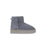Bueno Shoes Mavi Süet Kadın Dolgu Topuklu Bot 05AG2034054
