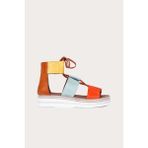 Bueno Shoes Multi Ml1 Deri Kadın Düz Sandalet - Renkli
