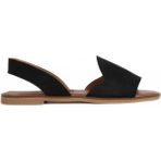 Bueno Shoes Siyah Alf Süet Kadın Düz Sandalet 01WA5711 01WA5711