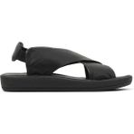 Bueno Shoes Siyah Deri Kadın Düz Sandalet 01WY2303 01WY2303