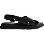 Bueno Shoes Siyah Deri Kadın Düz Sandalet 01WY9403 01WY9403
