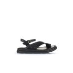 Bueno Shoes Siyah Deri Kadın Parmak Arası Sandalet 01wa2602