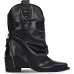 Bueno Shoes Siyah Deri Kadın Topuklu Bot 39WB9419 39WB9419