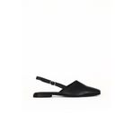 Bueno Shoes Siyah Deri Kadın Topuklu Sandalet 01we1100