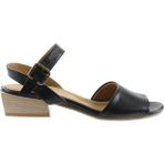 Bueno Shoes Siyah Deri Kadın Topuklu Sandalet - Siyah - Deri
