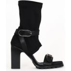 Bueno Shoes Siyah Deri-Kms Kadın Sandalet 30WB24073 30WB24073