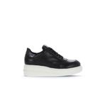 Bueno Shoes Siyah Deri-yılan Kadın Sneakers 16wa8195 16WA8195
