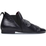 Bueno Shoes Siyah Flotter Deri Kadın Düz Bot 01WP5903 01WP5903