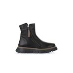 Bueno Shoes Siyah Gri Deri Kadın Bot 01wz1501
