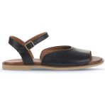 Bueno Shoes Siyah Khv-Bej Deri Kadın Düz Sandalet 01WA5702 01WA5702