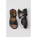 Bueno Shoes Siyah Khv Deri Kadın Topuklu Sandalet 01WY8305 01WY8305