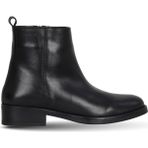 Bueno Shoes Siyah Shirinkle Deri Kadın Topuklu Bot 39WB6511 39WB6511