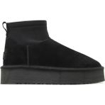 Bueno Shoes Siyah Süet Kadın Dolgu Topuklu Bot 05AG2114054 05AG2114054