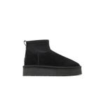 Bueno Shoes Siyah Süet Kadın Dolgu Topuklu Bot 05ag2114054