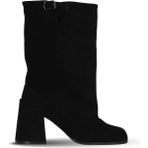 Bueno Shoes Siyah Süet Kadın Topuklu Çizme 42WC6279 42WC6279