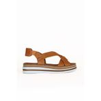 Bueno Shoes Taba Deri Kadın Düz Sandalet 01wq1609