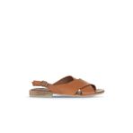 Bueno Shoes Taba Koyu Deri Kadın Sandalet 01wq5618