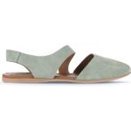 Bueno Shoes Yeşil Açık Alf Süet Kadın Düz Sandalet 01WA5806 01WA5806
