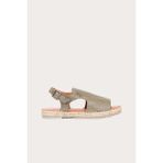 Bueno Shoes Yeşil Deri Kadın Espadril Sandalet