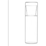 Buenos Borosilikat Cam Sürahi - Bardakli Başucu Sürahisi 900 Ml. - Şeffaf