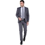 Buenza 8 Drop Slim Fit Takım Elbise-Koyu Gri - 46