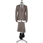 Buenza Ekose Bottega Slim Fit Toprak Erkek Takım Elbise - 50 - 6 Drop