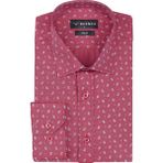 Buenza SRY 01 Bordo Empirme Samre Slim Fit Uzun Kol Erkek Gömlek