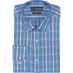 Buenza SRY 047 Yeşil Soft Ekose Slim Fit Uzun Kol Erkek Gömlek