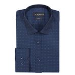 Buenza SRY 41110 Lacivert Slim Fit Uzun Kol Erkek Gömlek