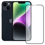 Bufalo iPhone 14 9D Siyah Temperli Cam Ekran Koruyucusu