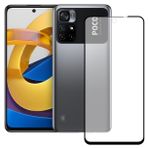 Bufalo Xiaomi Poco M4 Pro 5G 9D Seramik Mat Nano Siyah Tam Kaplamalı Ekran Koruyucu