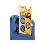 Buff Apple Uyumlu iPhone 17 Pro Max Metal Kamera Lens Koruyucu Blue Mavi