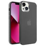 Buff iPhone 13 ile Uyumlu New Corner Kamera Kapaklı Standlı Kılıf (Black)