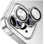 Buff iPhone 14 / 14 Plus Camera Metal Lens Protector Gümüş